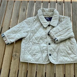 Vest jacket 9 / 12 months fleeced Burberry crème